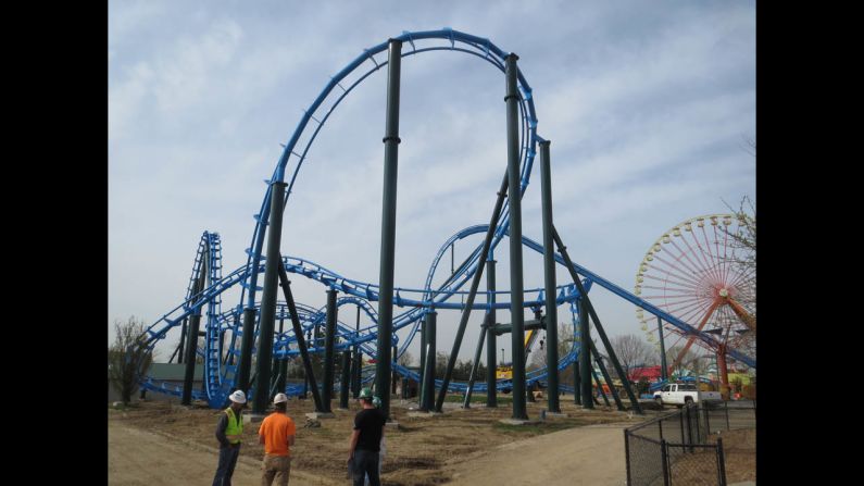 Lightning Run at Kentucky Kingdom in Louisville is part of a a $50 million renovation of this former Six Flags park.