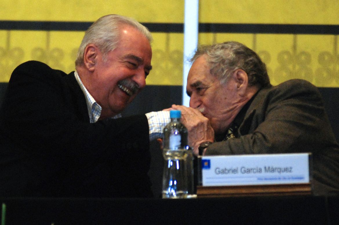 Gabriel García Marquez y el escritor colombiano Álvaro Mutis. Guadalajara, México 25 de noviembre de 2007.