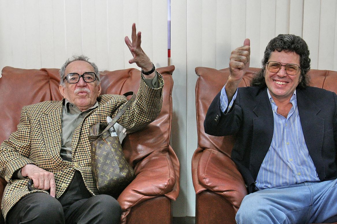 García Márquez junto al exministro de cultura de Cuba Abel Prieto Jiménez. La Habana, Cuba 30 de noviembre de 2006. 