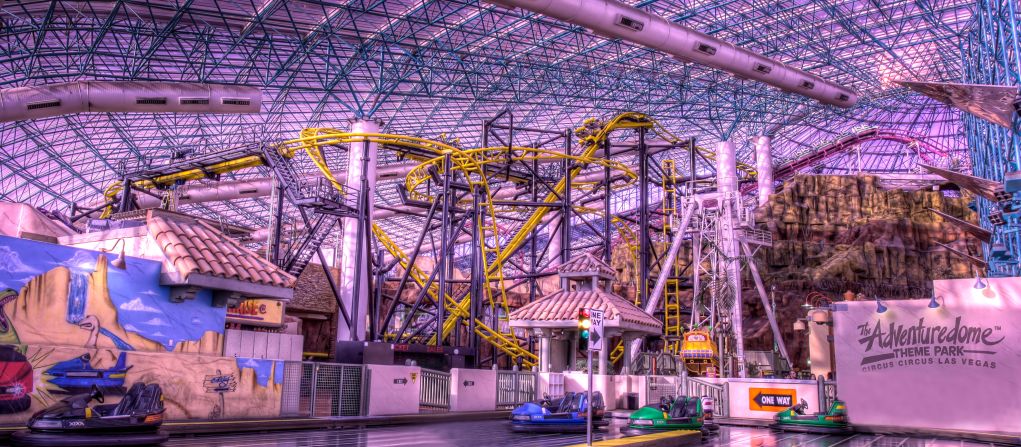 El Loco opened in February at Adventuredome at Circus Circus in Las Vegas. The hair-raising new coaster has a turn that banks to the outside.