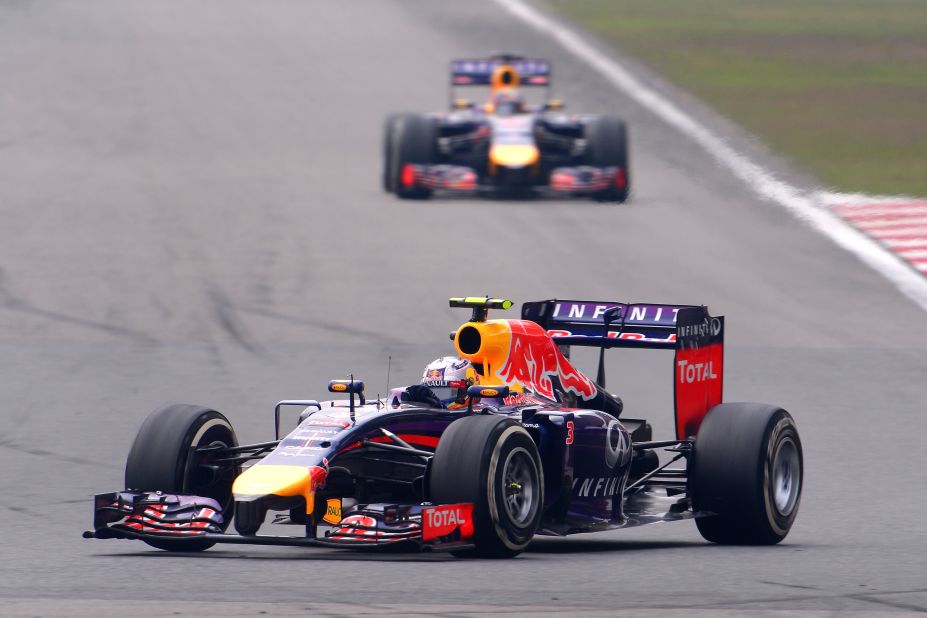 Daniel Ricciardo left his Red Bull teammate and four-time champion Vettel in his tire tracks in finishing a fine fourth in Shanghai.