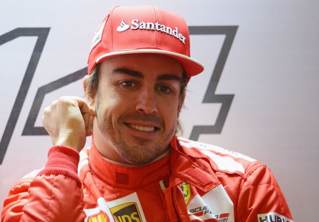Fernando Alonso had reason to smile after a fine third place for Ferrari and is chasing the Mercedes duo in the title race.