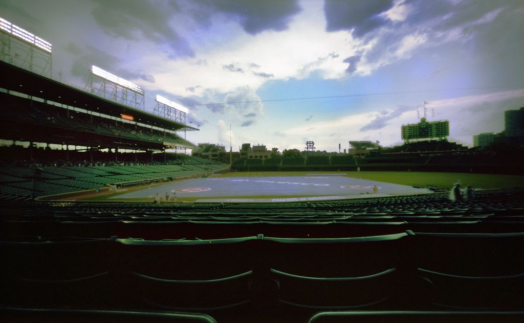 American Experience, PBS - Wrigley Field opened on April 23, 1914 and is  the second-oldest stadium in the majors behind Fenway Park in Boston.  (Photo: The Library of Congress)