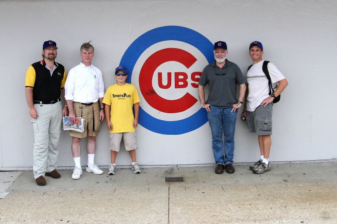 <a href="index.php?page=&url=http%3A%2F%2Fireport.cnn.com%2Fdocs%2FDOC-1119043">Robert Ondrovic</a>, far left, has been touring baseball parks for 25 years. Here, he visits Wrigley in 2006 with friends.