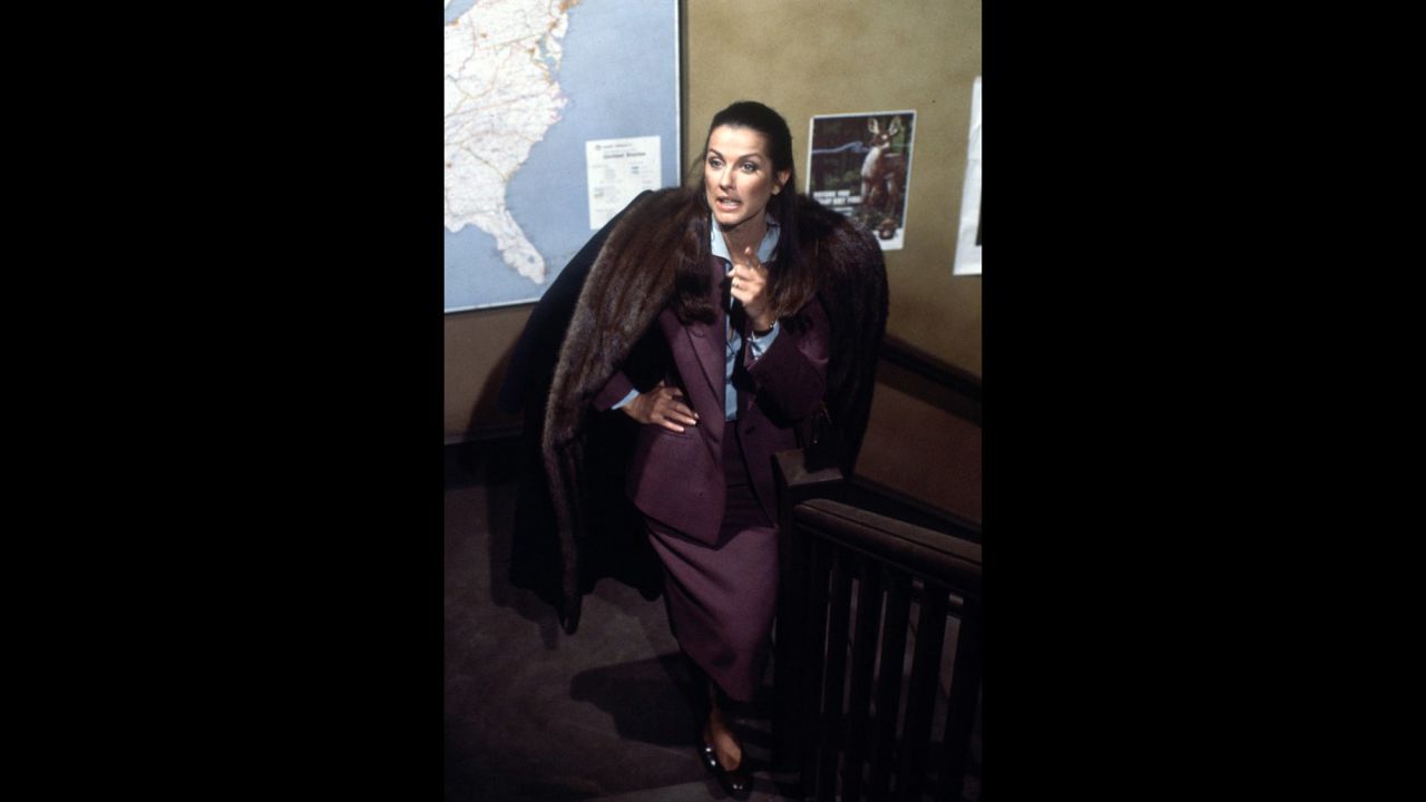 Veronica Hamel played district attorney Joyce Davenport, Furillo's love interest (and later wife) on "Hill Street." Prior to "Hill Street," Hamel was a model -- and in 1971, she appeared in the very last cigarette commercial ever aired on national television.