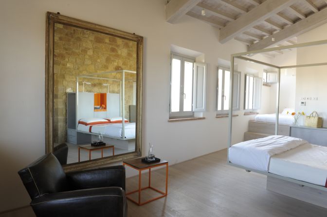 This 12-room inn is a former medieval convent in the ancient, pedestrians-only Italian town of Pienza. La Bandita Townhouse wins praise for family friendly policies that include feeding and mopping up after kids at no extra charge.