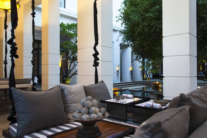 Conde Nast Traveler says Park Hyatt wins dining accolades for its restaurant's art deco ambiance and fusion food -- but not for the KFC poster that three of its rooms look out onto.