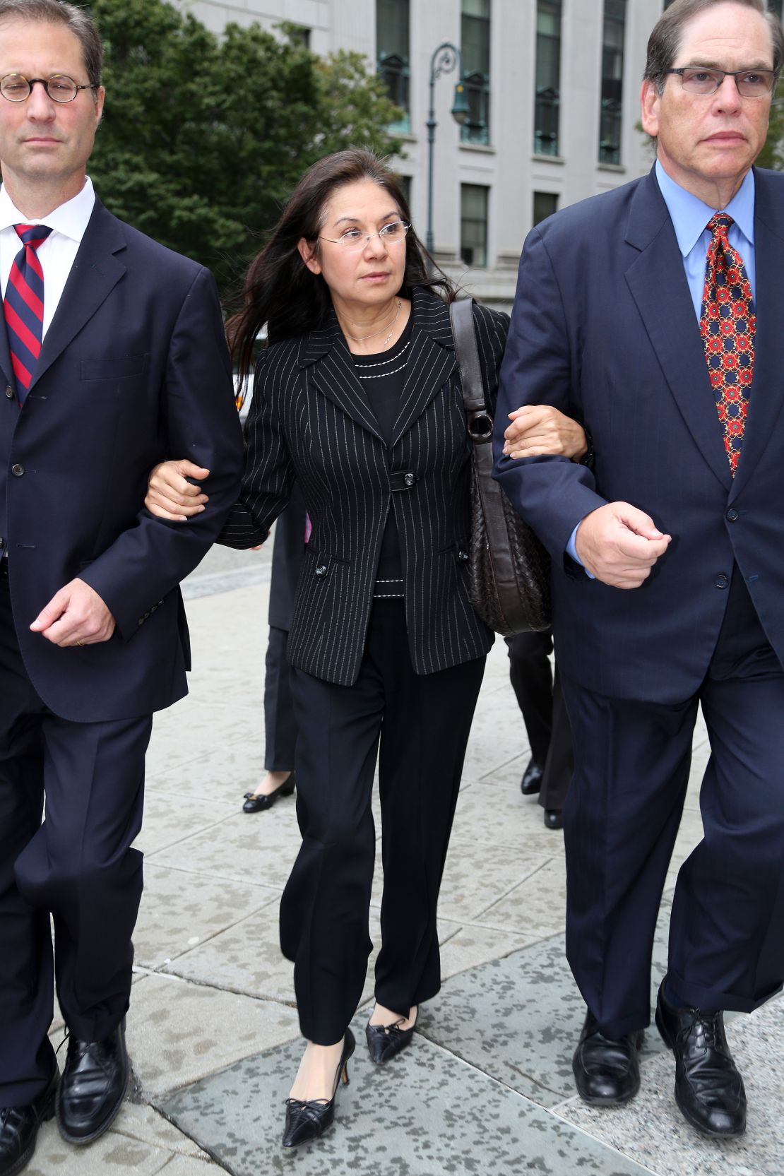 Glafira Rosales leaves Manhattan Federal Court after pleading guilty in 2013 to selling over 60 works of fake art. 