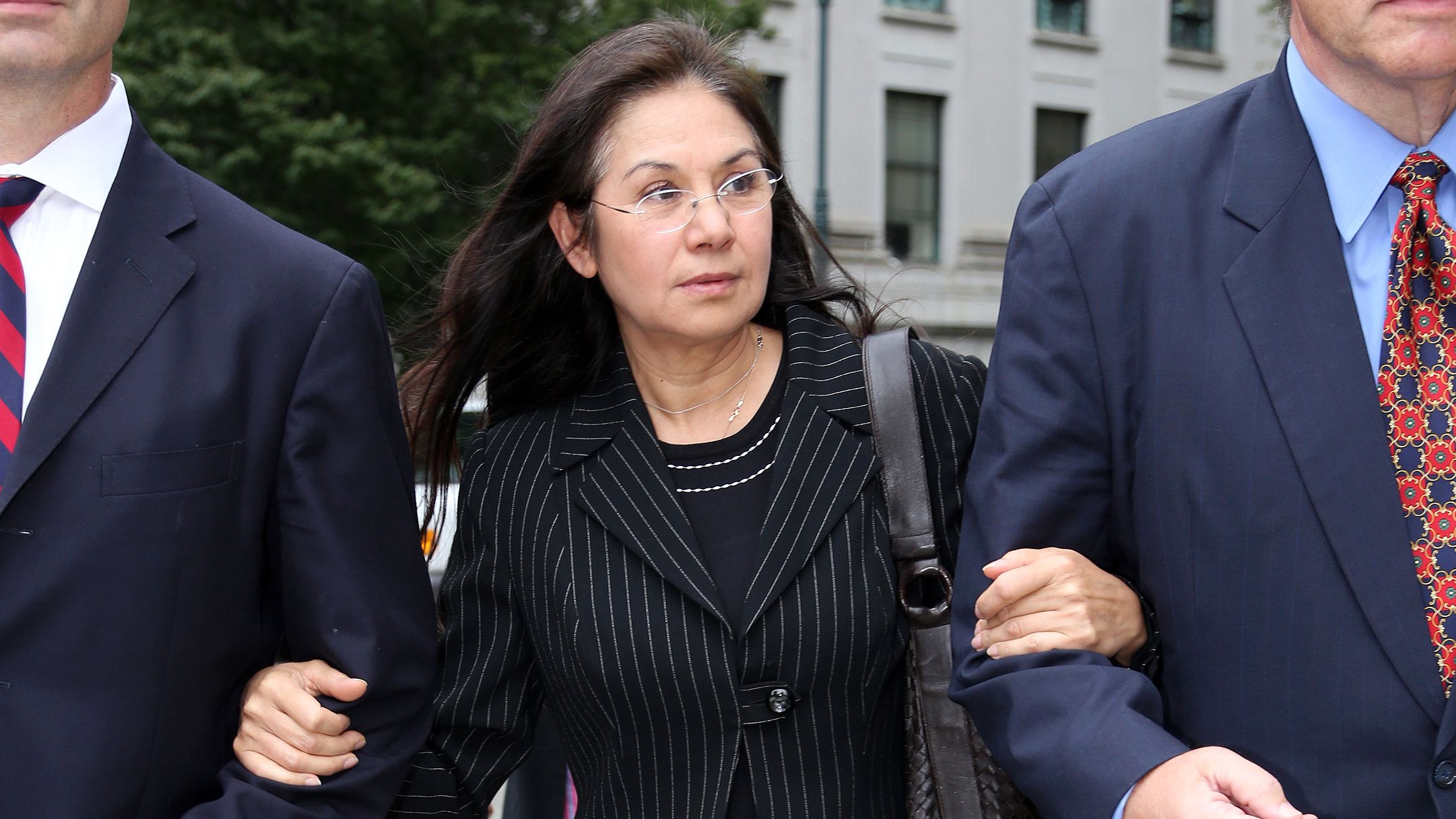 Glafira Rosales leaves Manhattan Federal Court after pleading guilty in 2013 to selling over 60 works of fake art. 
