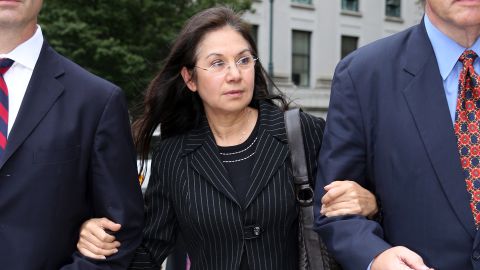 Glafira Rosales leaves Manhattan Federal Court after pleading guilty in 2013 to selling over 60 works of fake art.