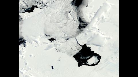 The iceberg, named B31, separated from the Pine Island Glacier in November 2013.