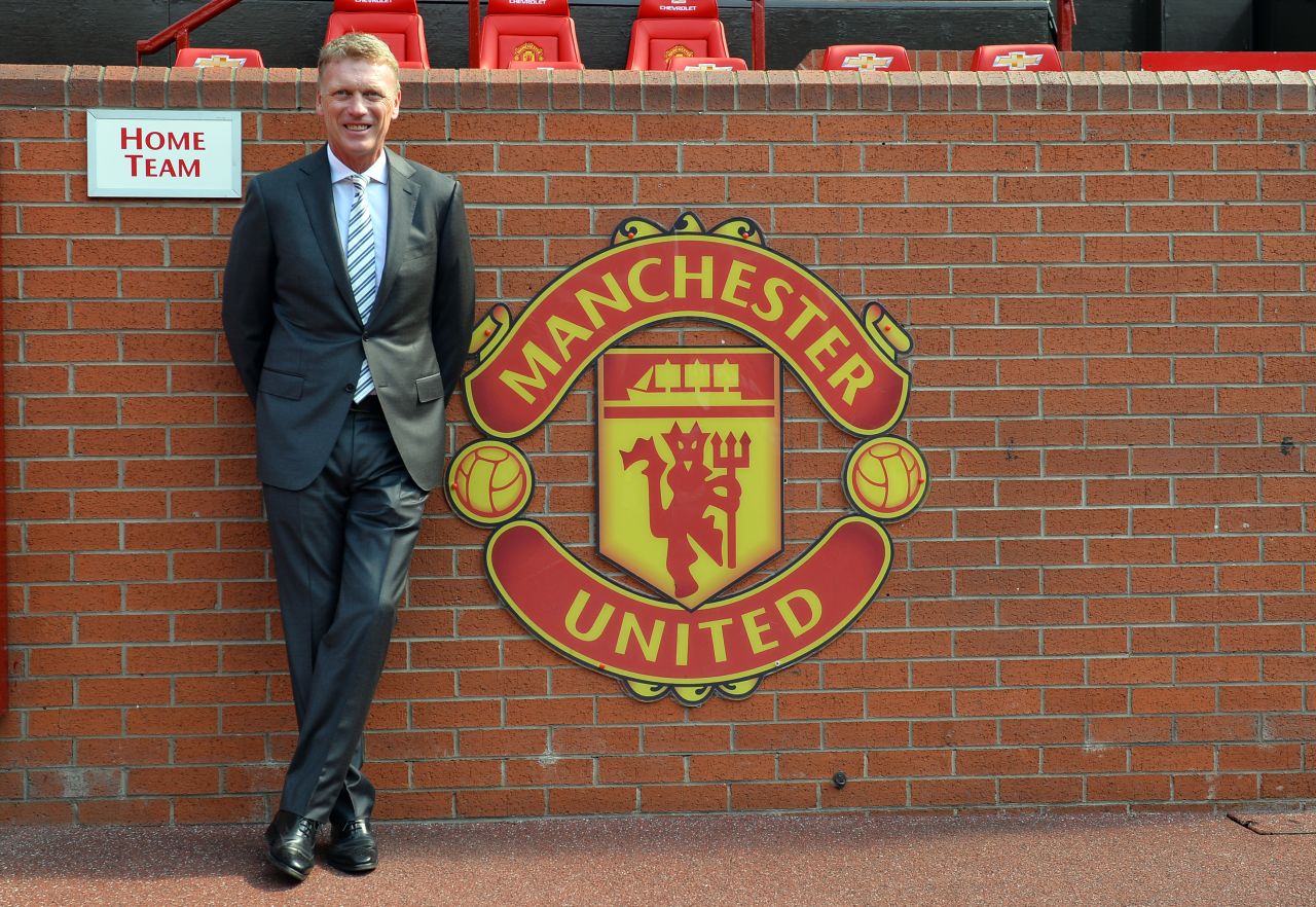 Moyes was Ferguson's personal choice to succeed him at Old Trafford and he urged the fans to get behind their new manager. The then-Everton boss signed a six-year deal on May 9 and took over the reins on July 1.