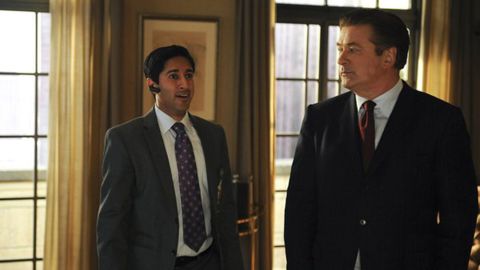Jack Donaghy, right, meets with his executive assistant, Jonathan, in NBC's "30 Rock."  Jonathan often goes beyond the call of duty, like the time he drove around Pennsylvania in search of a program from a high school play so Jack could give Liz Lemon the perfect Christmas gift. And of course, even when Jack's job changes, Jonathan follows.
