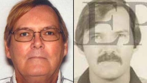 Images provided by the FBI show William James Vahey in 2013 (left) and in 1986.