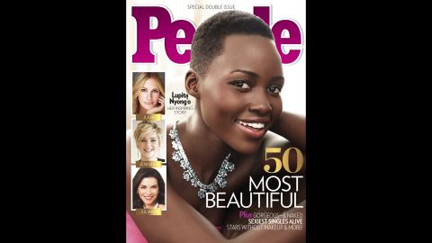 Nyong'o won a best supporting actress Oscar for her performance in "12 Years a Slave," her first major role. In April 2014, she <a href="http://www.people.com/people/package/article/0,,20360857_20809287,00.html" target="_blank" target="_blank">was named People magazine's most beautiful person of 2014. </a>
