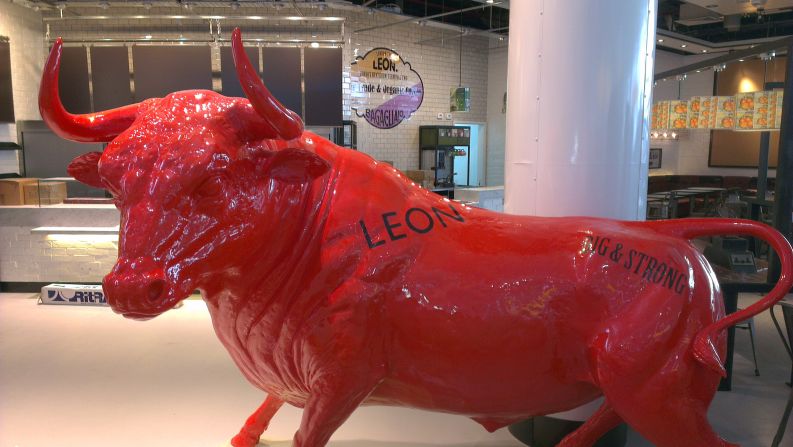 Afraid of flying? Afraid of bulls? Steer clear of this Terminal 2 eatery.
