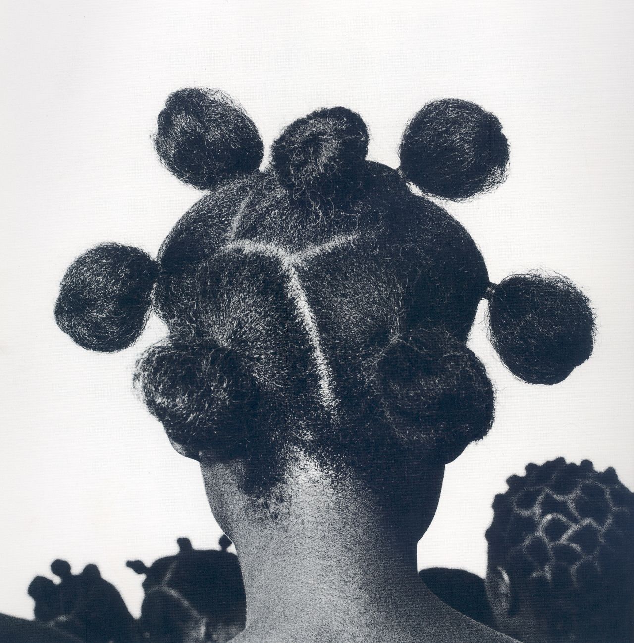Mkpuk Eba, 1974. Ojeikere began working on his Hairstyle series in the late 1960s after he joined the Nigerian Arts Council and began documenting the country's culture.