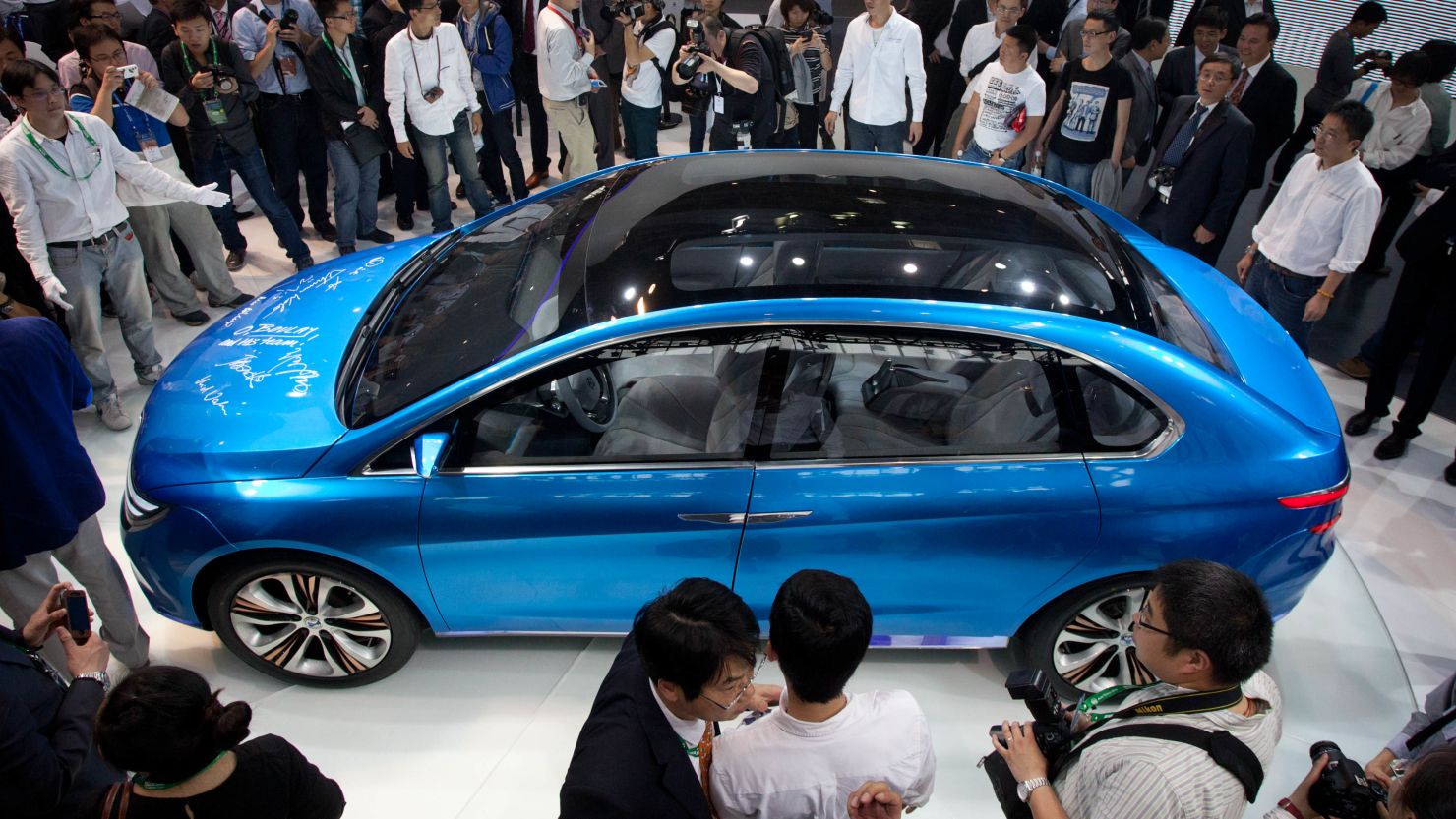 The Denza electric car concept was first unveiled at Auto China 2012.