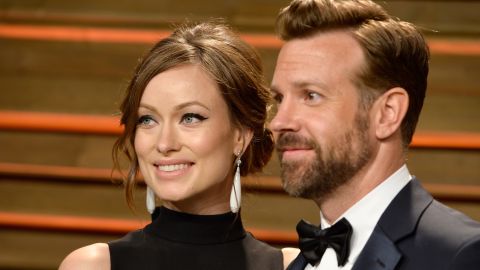 Olivia Wilde and Jason Sudeikis attend the 2014 Vanity Fair Oscar Party on March 2 in West Hollywood, California.