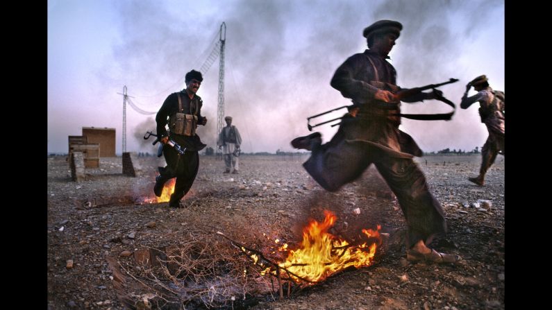 Young men train for war in Nangarhar province, 1984.