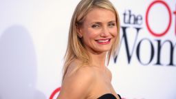 Cameron Diaz arrives at the Los Angeles premiere of "The Other Woman" at Regency Village Westwood on Monday, April 21, 2014. (Photo by Jordan Strauss/Invision/AP)
