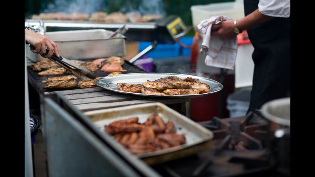 Barbecue weddings are hugely popular, especially in the South. Again, just make sure to let guests know so they can perhaps avoid wearing their most stain-attracting silk. Consider offering a meat-free option as well for your vegetarian guests.