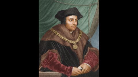 St. Thomas More is the patron saint of attorneys, but he was put to death for defying his powerful client: English King Henry VIII. Moore, an ardent Catholic, refused to go along with Henry's divorce of Queen Catherine and the subsequent separation of church and crown. 