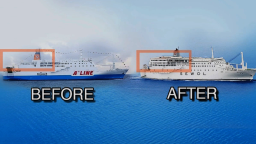 South Korea ferry before after renovations