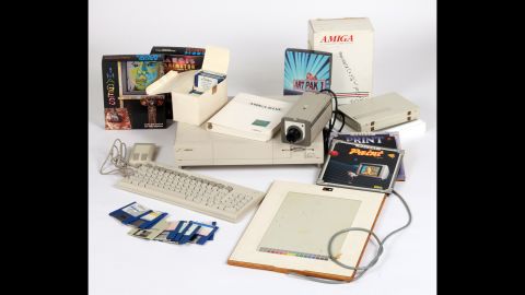 The Commodore Amiga computer, software and other equipment used by Warhol. 