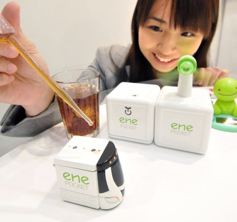 <strong>BioBatteries </strong>which run off sugary liquids <a href="http://www.extremetech.com/extreme/175137-sugar-powered-biobattery-has-10-times-the-energy-storage-of-lithium-your-smartphone-might-soon-run-on-enzymes" target="_blank" target="_blank">can now rival lithium-ion cells in energy storage</a>. This little car, made by Sony and toy manufacturers Tomy, runs off fizzy soda. Nearly all living organisms generate energy from glucose, and now your appliances can too.