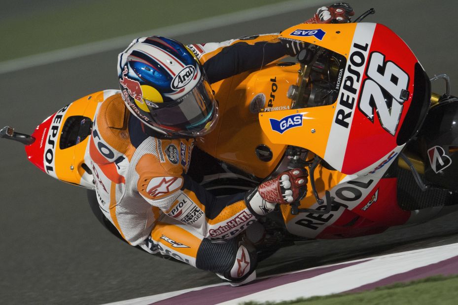 Marquez's 10-race winning streak was halted in the Czech Republic on August 17 as teammate Dani Pedrosa took victory ahead of Yamaha duo Jorge Lorenzo and Valentino Rossi. Marquez finished fourth.