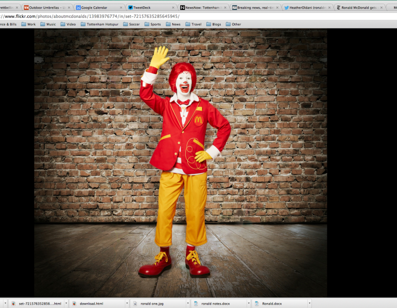 Whatever you do, take care of your shoes. Fear not. Ronald still wears his big reds.