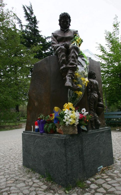 A memorial statue to Senna stands in the town of Imola, which is to host five days of events to commemorate the 20th anniversary of his death.