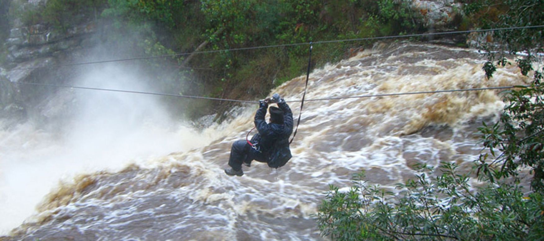 Zipline fliers can control their speed as they hurtle through Tsitsikamma, a jumble of rainforest, rivers and rocky cliffs along South Africa's Garden Route.