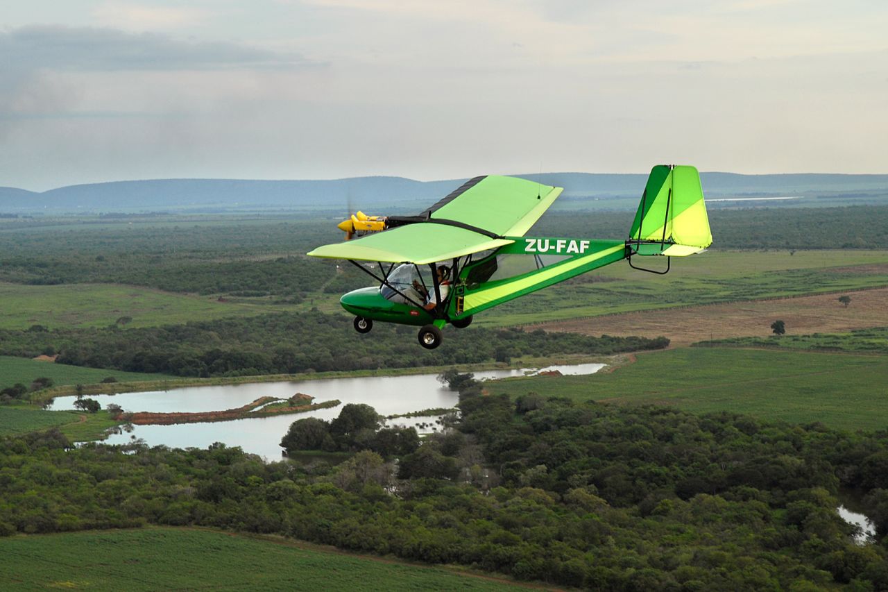 Kwa Madwala Private Game Reserve's private microlight flight. 