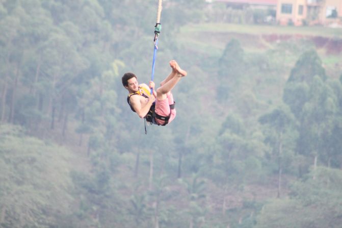 While it's far from Africa's highest bungee (216-meter/710-foot Bloukrans Bridge in South Africa is the hightest), 44-meter/144-foot Nile High Bungee offers the best view of any jump.