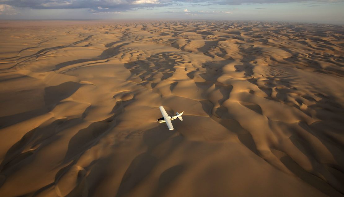 Private flying safaris take visitors over the Kalahari Desert and Okavango Delta.