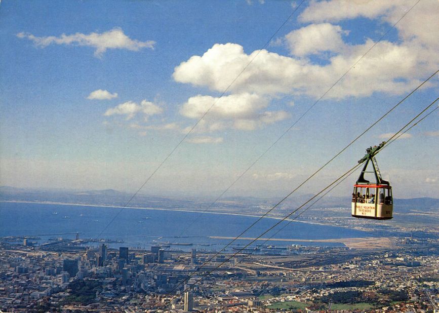 This is just part of the amazing view of Cape Town and the Cape of Good Hope from the Table Mountain Cableway.