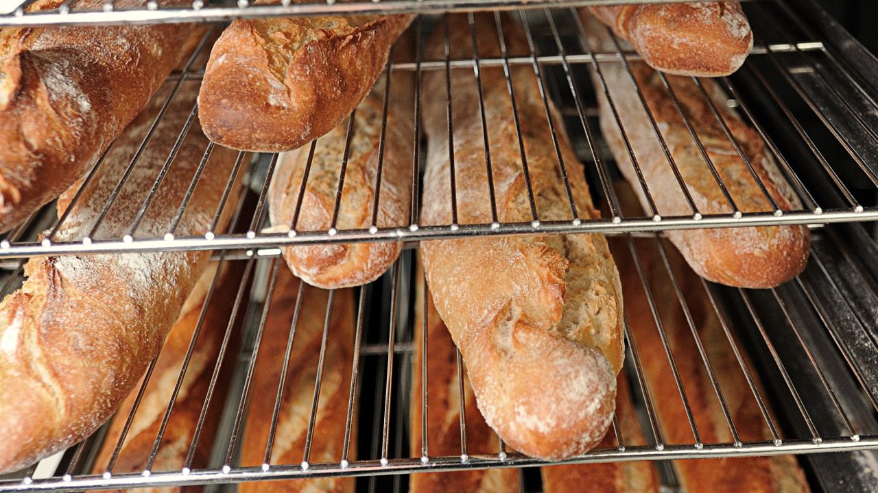 Freshly baked French baguettes are simply mouthwatering.