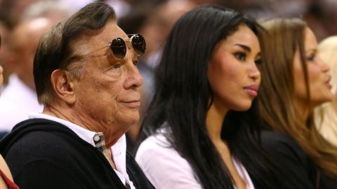 Donald Sterling with girlfriend V. Stiviano. 