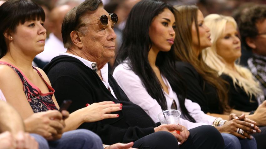 Donald Sterling of the Los Angeles Clippers watches the San Antonio Spurs play against the Memphis Grizzlies during Game One of the Western Conference Finals of the 2013 NBA Playoffs at AT&T Center on May 19, 2013 in San Antonio, Texas.