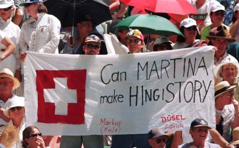Hingis had a prolific early career. Her fans at the 1997 Australian Open ask whether the 16-year-old "Swiss Miss" can make history by becoming the youngest grand slam winner...