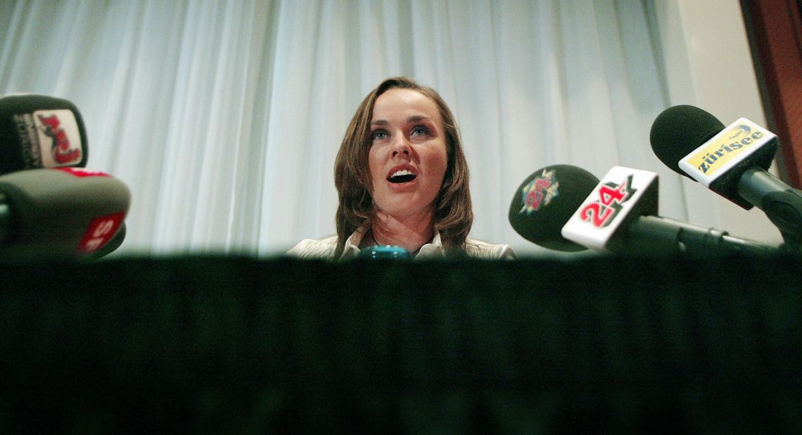 Hingis won five grand slam singles titles in her career but injuries -- and allegations over a failed drug test -- prompt the Swiss star to announce her retirement in 2007.