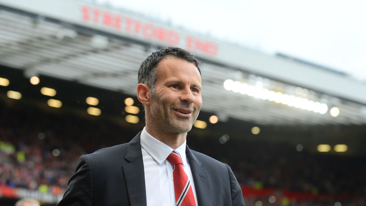 Ryan Giggs approaches the dugout at Old Trafford before his side's 4-0 victory over Norwich.