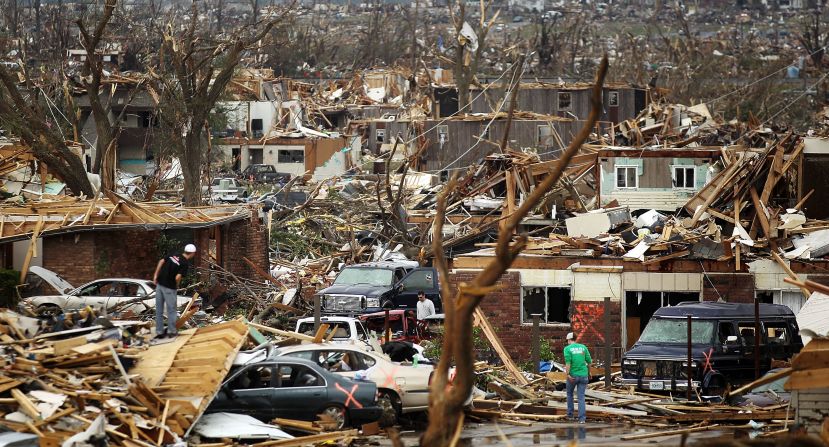<strong>7.</strong> The <a href="index.php?page=&url=http%3A%2F%2Fwww.cnn.com%2F2012%2F05%2F17%2Fus%2Fimpact-joplin-tornado-anniversary%2Findex.html" target="_blank">tornado that struck Joplin, Missouri</a>, on May 22, 2011, killed 158 people and injured more than 1,000. The storm packed winds in excess of 200 mph and was on the ground for more than 22 miles.