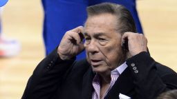 Donald Sterling attends the NBA playoff game between the Clippers and the Golden State Warriors, April 21.