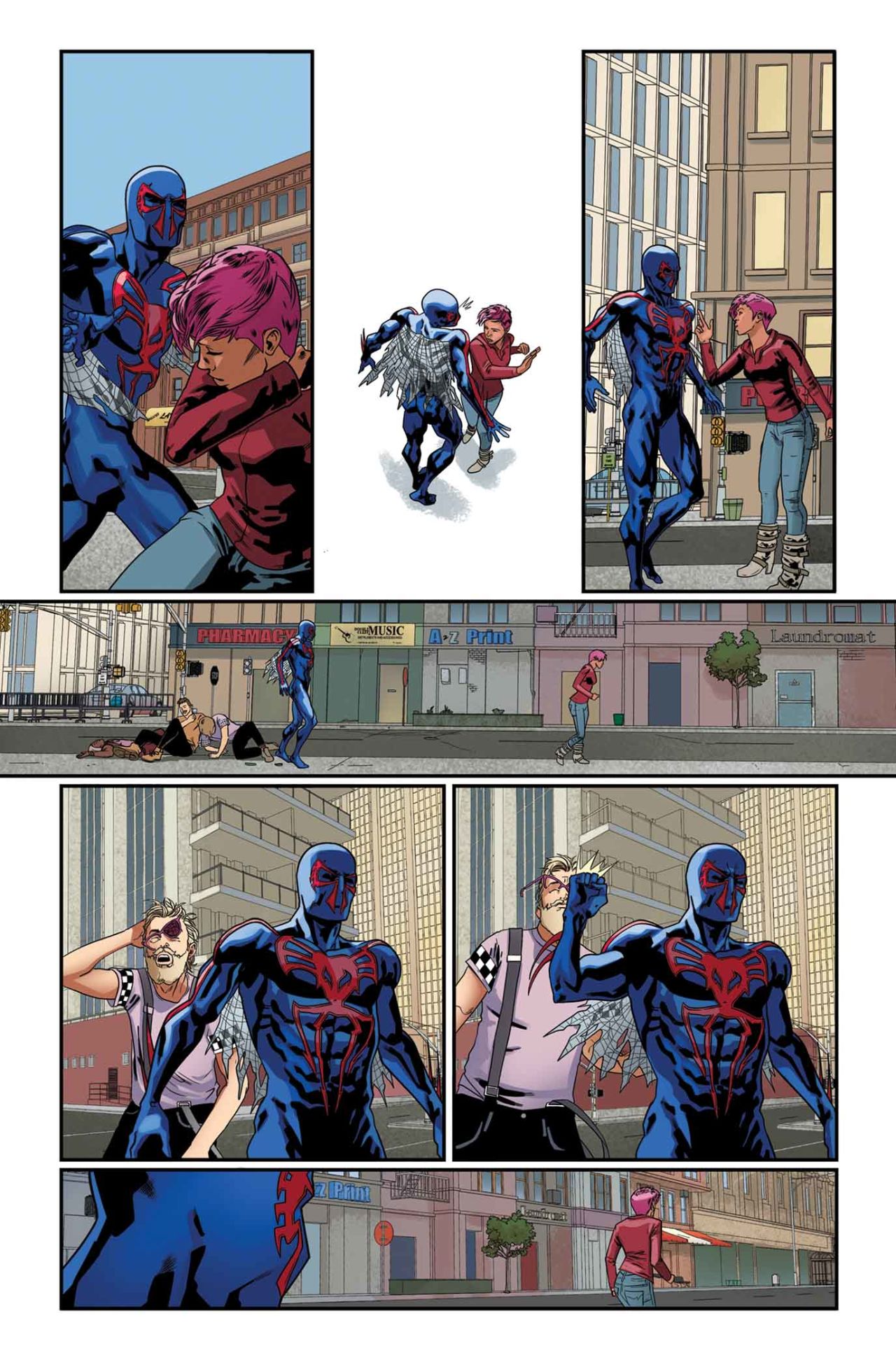 One more look at the "Spider-Man 2099" story in "Amazing Spider-Man" #1.