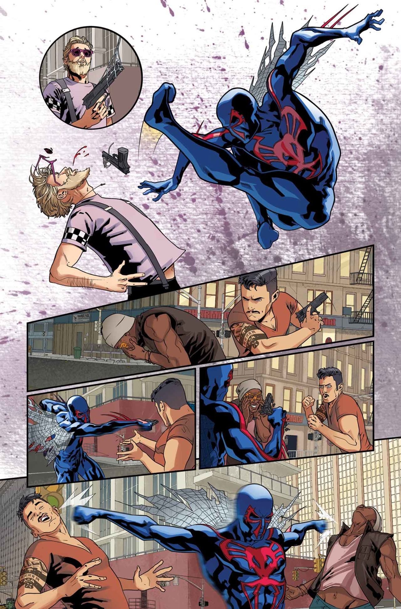 More of the "Spider-Man 2099" story in "Amazing Spider-Man" #1.