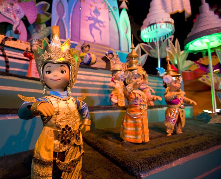 "The combination of Mary Blair's iconic design work combined with the Sherman Brothers' enduring theme song made It's a Small World the first true theme park ride," says Robert Niles, editor of ThemeParkInsider.com, of this Disney stalwart. 