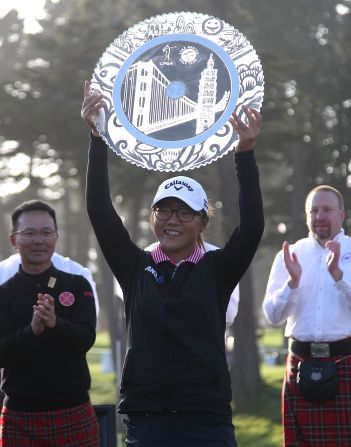 Clinching her seventh LPGA Tour victory just two days after her 18th birthday in April 2015, Ko defended her Swinging Skirts title in California by winning a playoff. 